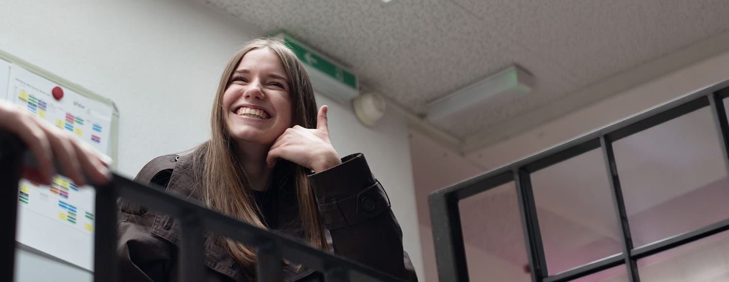 Schülerin im 10. Schuljahr bei didac in Bern